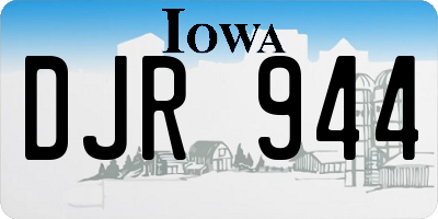 IA license plate DJR944