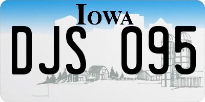 IA license plate DJS095