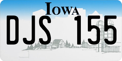 IA license plate DJS155