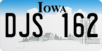 IA license plate DJS162