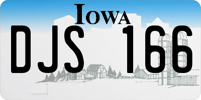 IA license plate DJS166