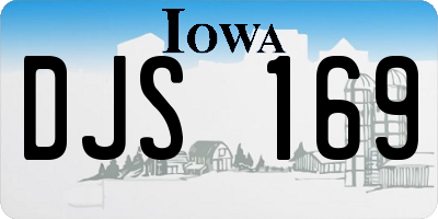 IA license plate DJS169