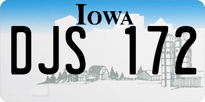 IA license plate DJS172