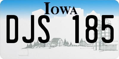 IA license plate DJS185