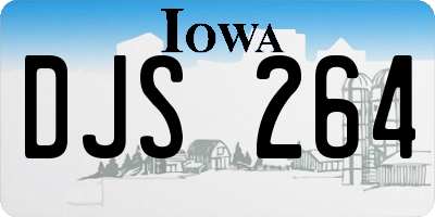 IA license plate DJS264