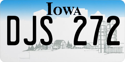 IA license plate DJS272