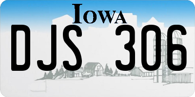 IA license plate DJS306