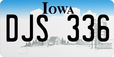 IA license plate DJS336