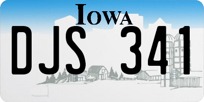 IA license plate DJS341