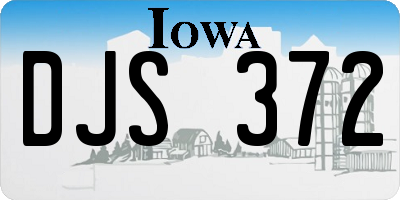 IA license plate DJS372