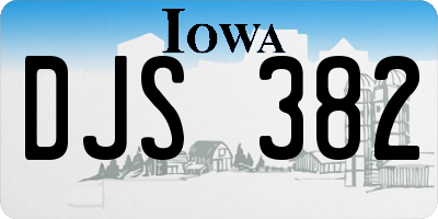 IA license plate DJS382