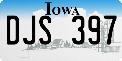 IA license plate DJS397