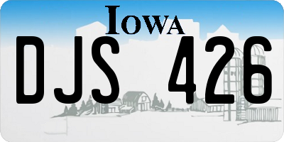 IA license plate DJS426