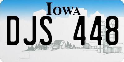 IA license plate DJS448