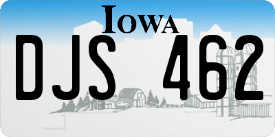 IA license plate DJS462