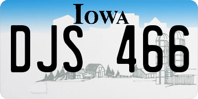 IA license plate DJS466