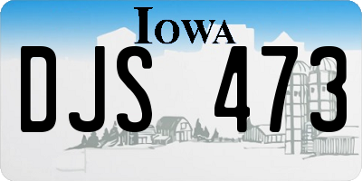 IA license plate DJS473