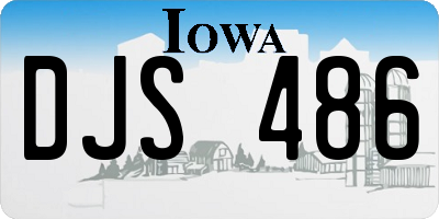 IA license plate DJS486