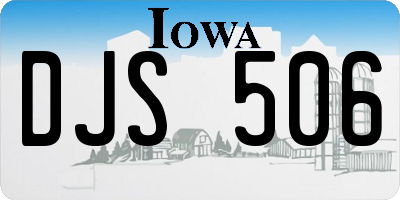 IA license plate DJS506