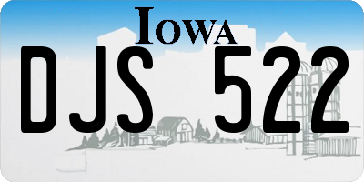 IA license plate DJS522