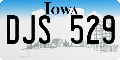 IA license plate DJS529