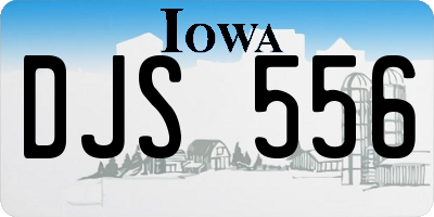 IA license plate DJS556