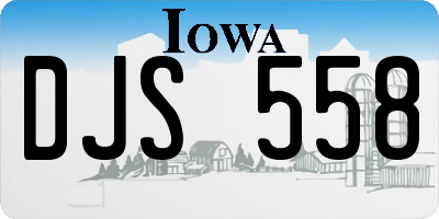 IA license plate DJS558