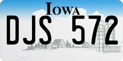 IA license plate DJS572