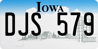 IA license plate DJS579