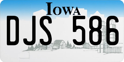 IA license plate DJS586