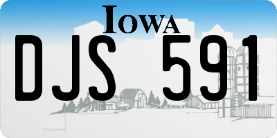 IA license plate DJS591
