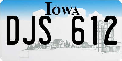IA license plate DJS612