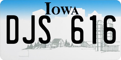 IA license plate DJS616