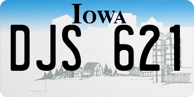 IA license plate DJS621