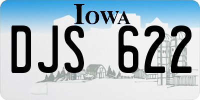 IA license plate DJS622