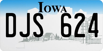 IA license plate DJS624