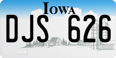 IA license plate DJS626