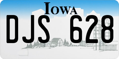 IA license plate DJS628