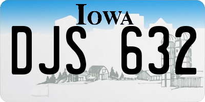 IA license plate DJS632
