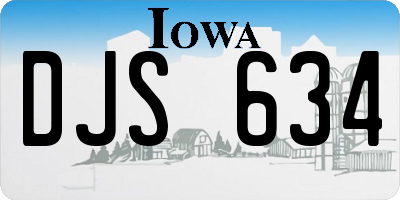 IA license plate DJS634