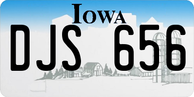 IA license plate DJS656