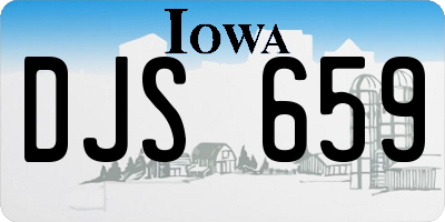 IA license plate DJS659