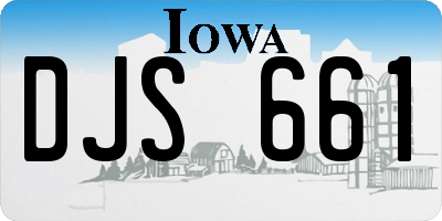 IA license plate DJS661