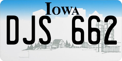 IA license plate DJS662