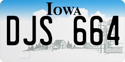IA license plate DJS664