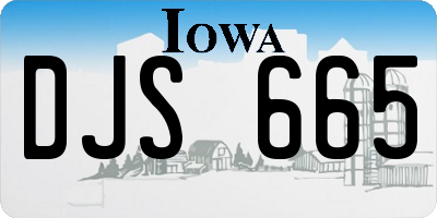 IA license plate DJS665