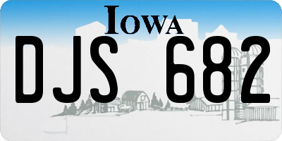 IA license plate DJS682