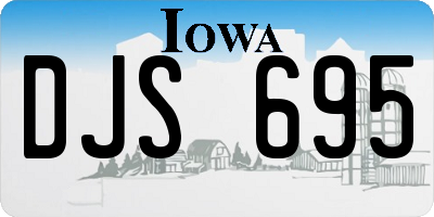 IA license plate DJS695