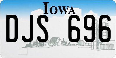 IA license plate DJS696