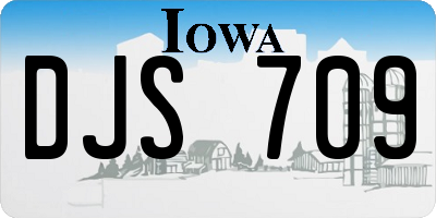 IA license plate DJS709